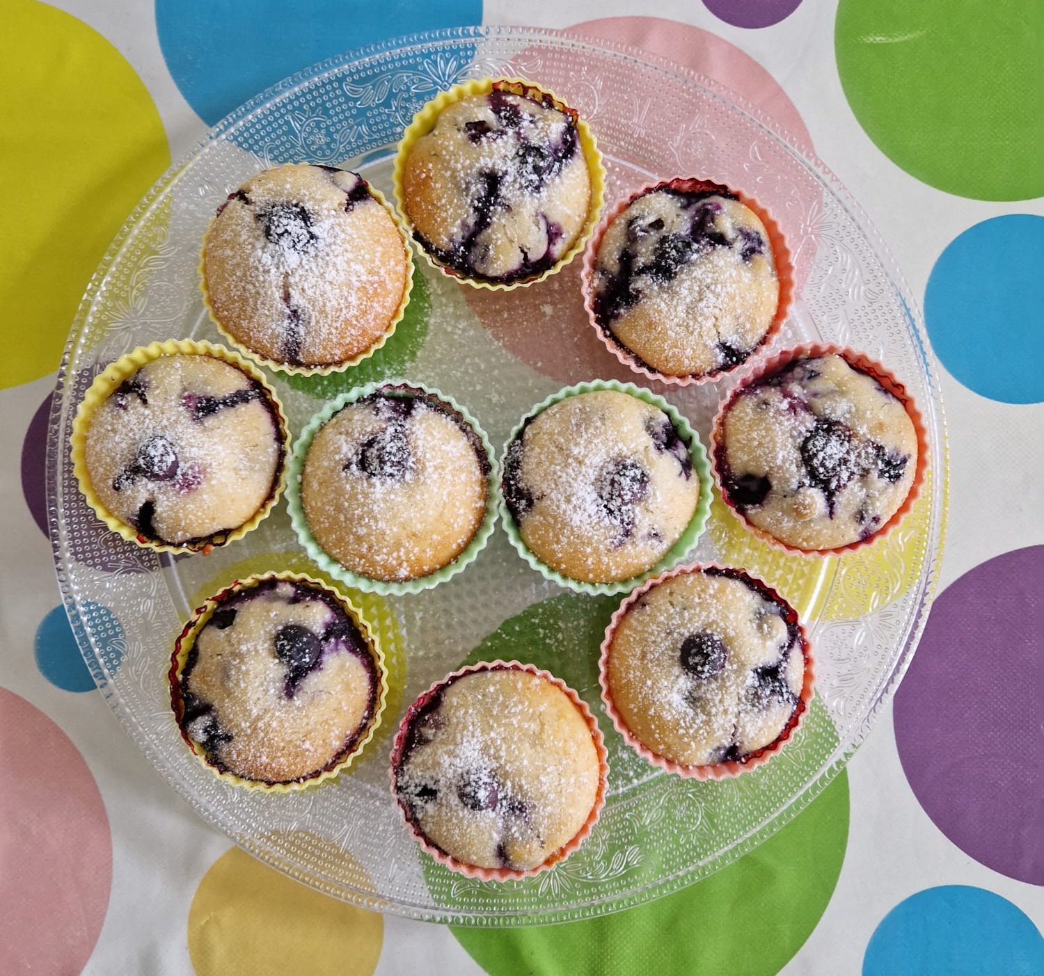 Muffin cocco e mirtilli COLAZIONE