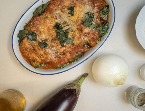 CANNELLONI DI MELANZANE RIPIENI DI POLLO, RICOTTA E SPINACI