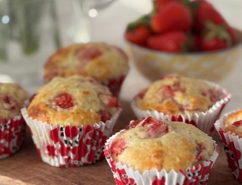 MUFFIN ALLE FRAGOLE SENZA BURRO E SENZA OLIO